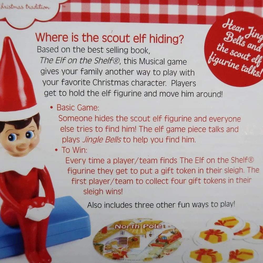 ELF ON THE SHELF Hide and Seek GAME‎ Pressman Christmas Holiday Party Tradition